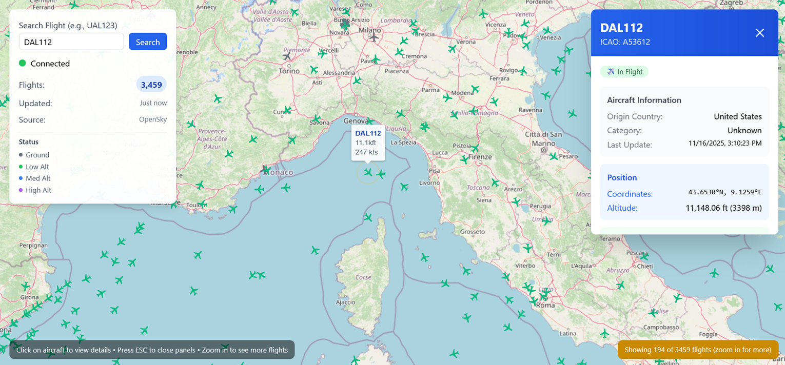 AeroTrack - Live Flight Tracking